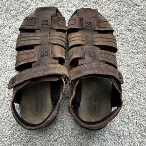 Stride Rite Hudsen Fisherman Brown Sandals Youth 13.5W
